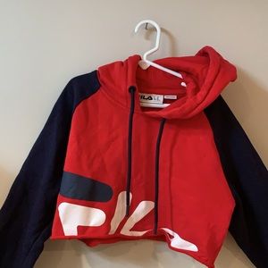 Cropped fila hoodie